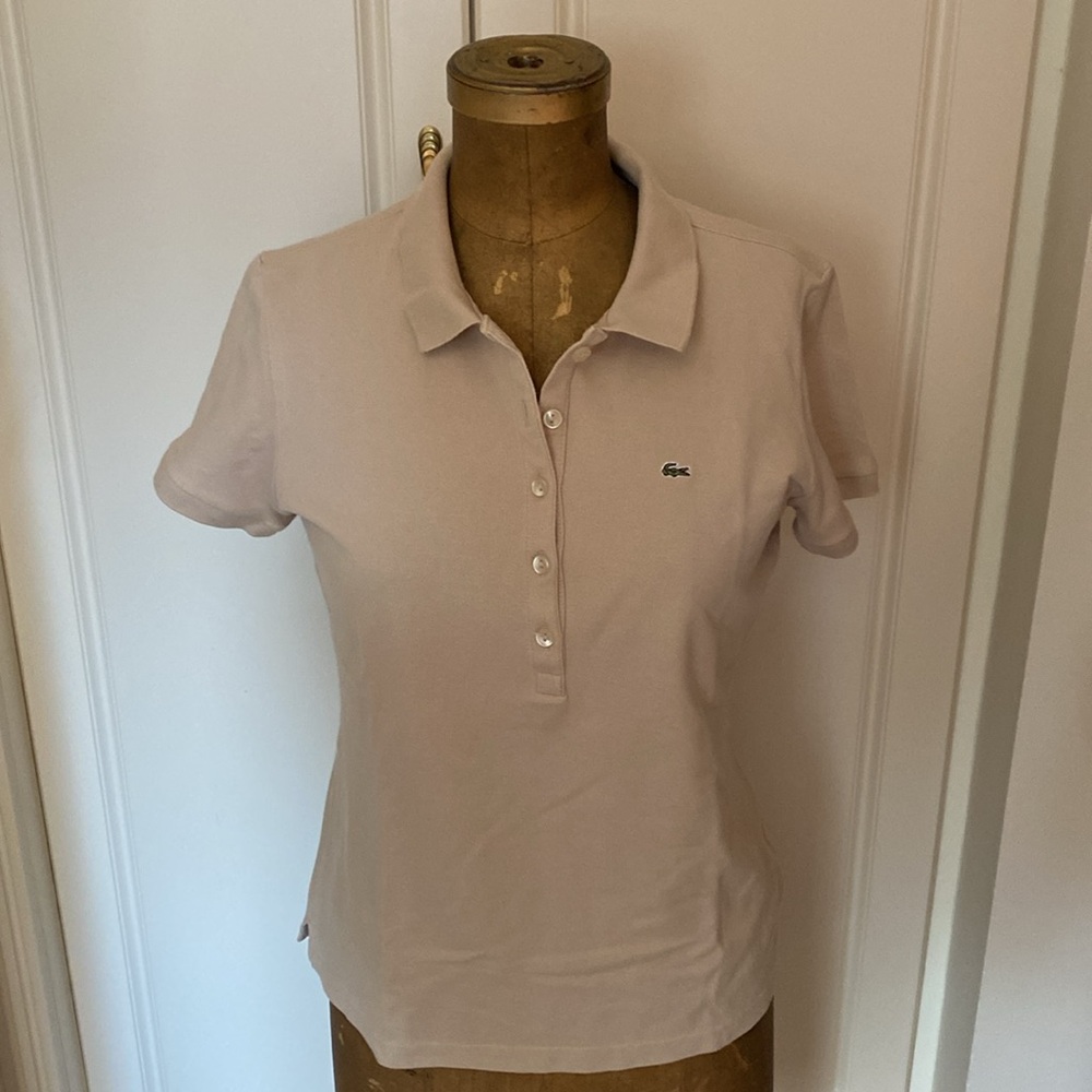 LACOSTE WOMEN’S POLO TOP SIZE EU 46 .